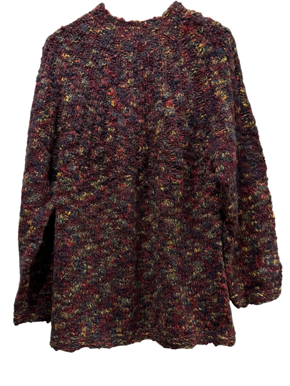 Lizwear Vintage Hand-Knitted Chunky Wool Blend Sweater M Heritage Grandpacore